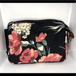 Ralph Lauren Black Floral Cosmetics Bag
